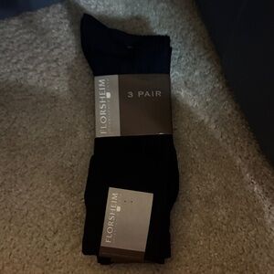 Florsheim Men's Dress Socks - Classic Black 3 Pack